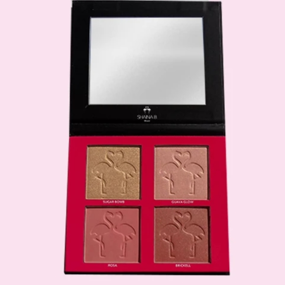 New! Shaina B Mini Miami Blush/Highlighter Palette - Picture 4 of 6